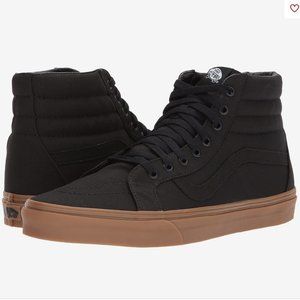 Unisex Vans High Top Sk8-Hi Reissue Shoe Quilted Black Womens 8/Mens 6.5